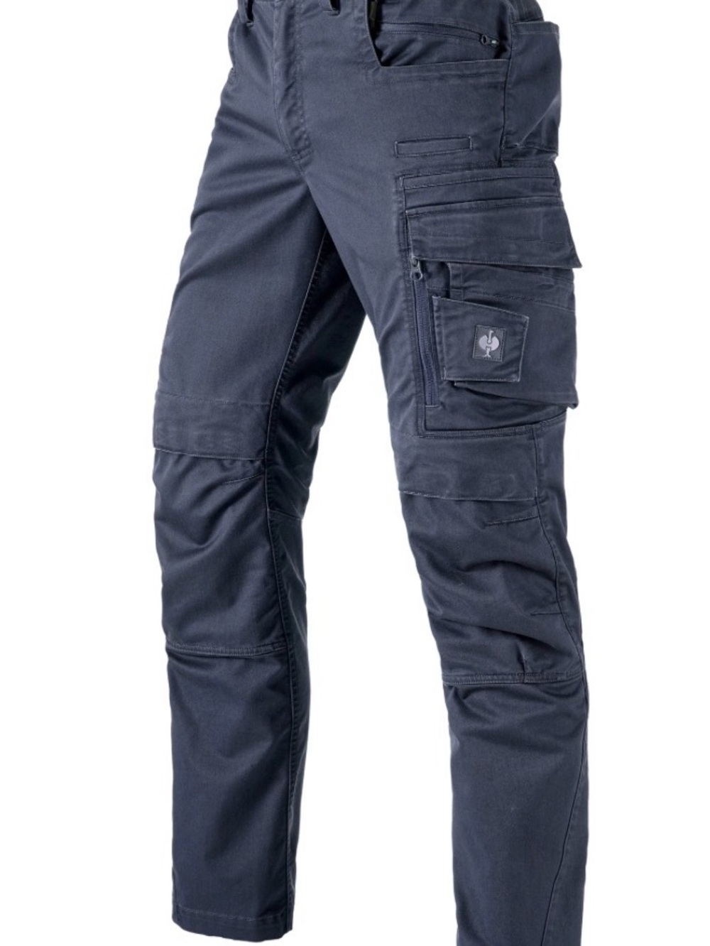 Men's Dark Navy Cargo Pants with Multi-Pocket Utility Design